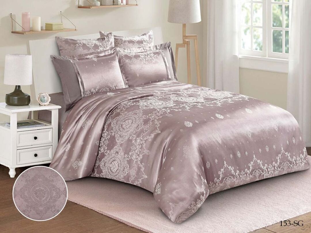 КПБ евро сатин-жаккард Satin Jacquard SG Клео <SG-153>