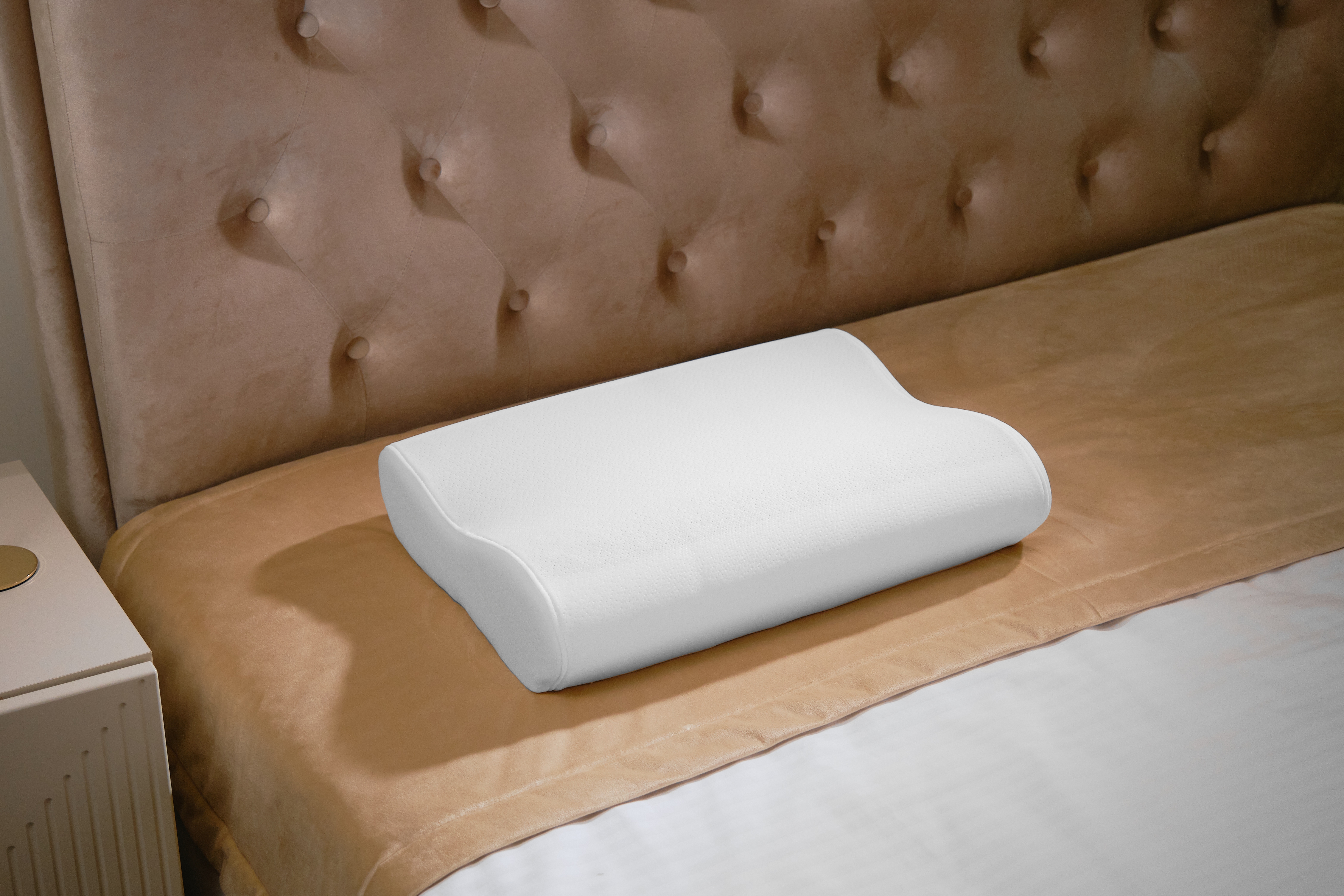 Подушка ортопедическая Memory foam Реноме <14/302,  Эргономика с гелем,  50*38*12>