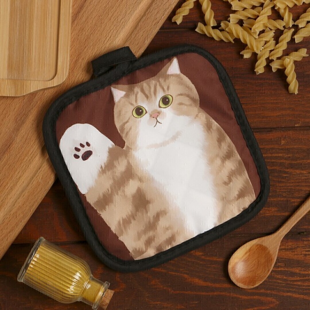 Прихватка п/э 17*17 Доляна <9437948 Котики  Муся>
