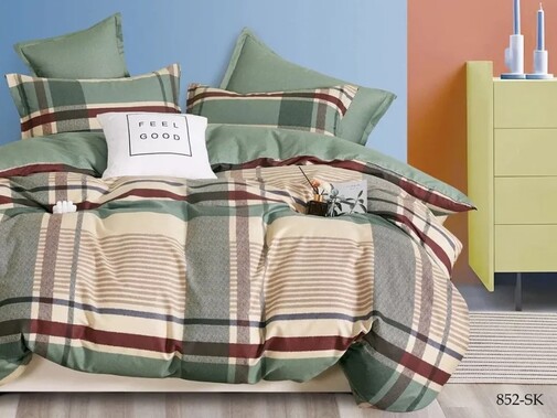КПБ евро сатин в коробке Satin de Luxe SK Клео <852-SK>