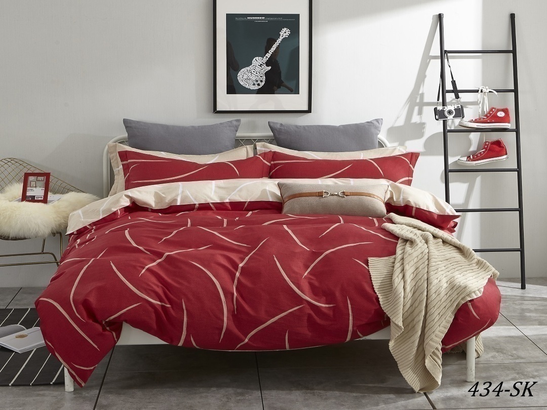 КПБ евро сатин в коробке Satin de Luxe SK Клео <434-SK>