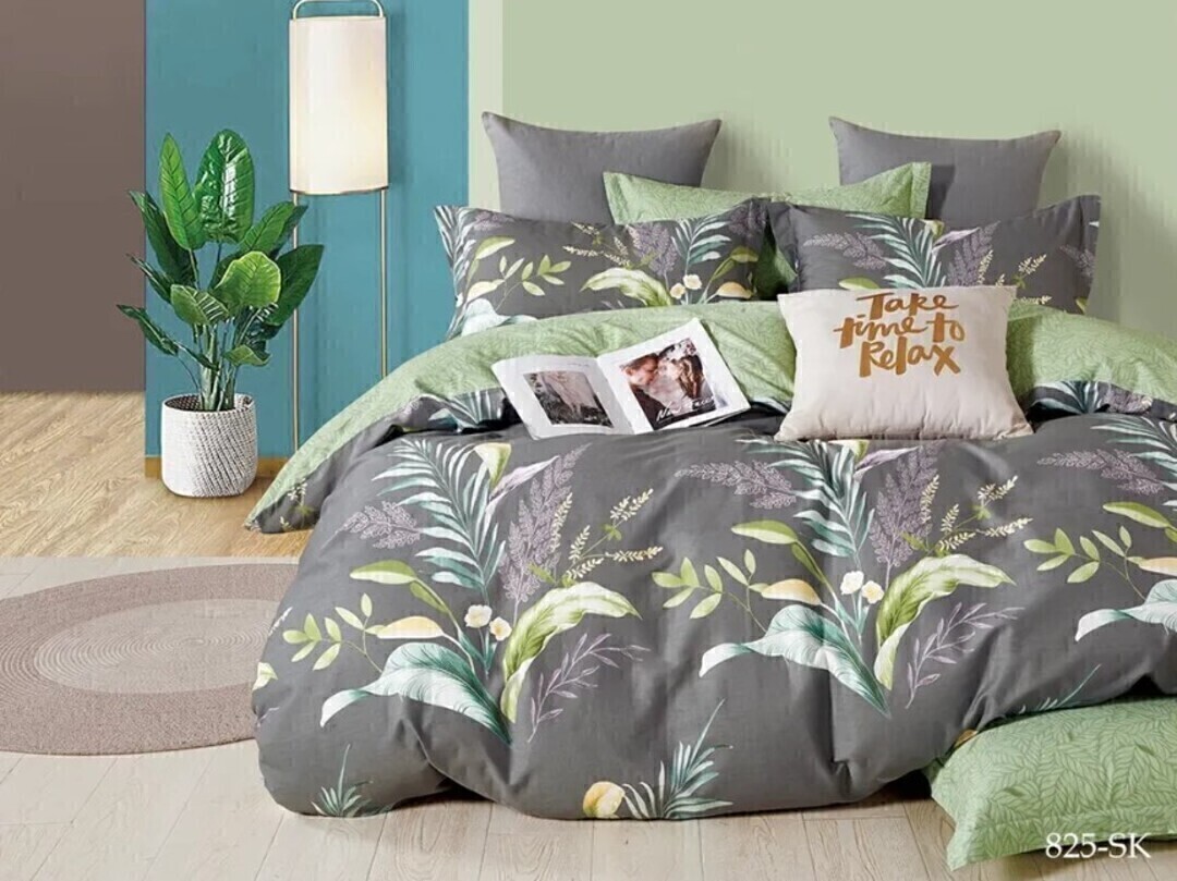 КПБ 1,5сп сатин в коробке (нав 50*70) Satin de Luxe SK Клео <825-SK Скидка>