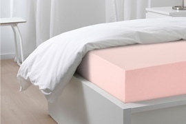 Простыня трикотажная 180*200*20 на резинке Экотекс Скидка 10%<180*200*20, розовый евро>