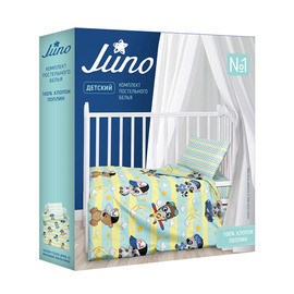 КПБ в детскую кроватку поплин Juno <720468 Hedgehogs>